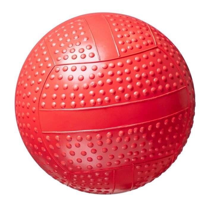 Мяч резиновый диаметр 100 мм. фактурный, , Р2-100( красный, бирюзовый) от компании Интернет-магазин игрушек "Весёлый кот" - фото 1