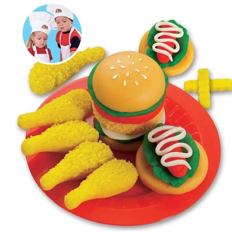 Набор для лепки юный повар Гамбургер от компании Интернет-магазин игрушек "Весёлый кот" - фото 1