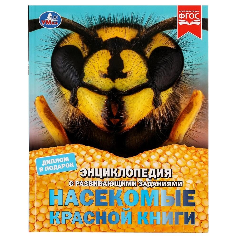 Насекомые Красной книги. В. Н. Алексеев. Энциклопедия с заданиями. 197х255 мм. Умка. от компании Интернет-магазин игрушек "Весёлый кот" - фото 1