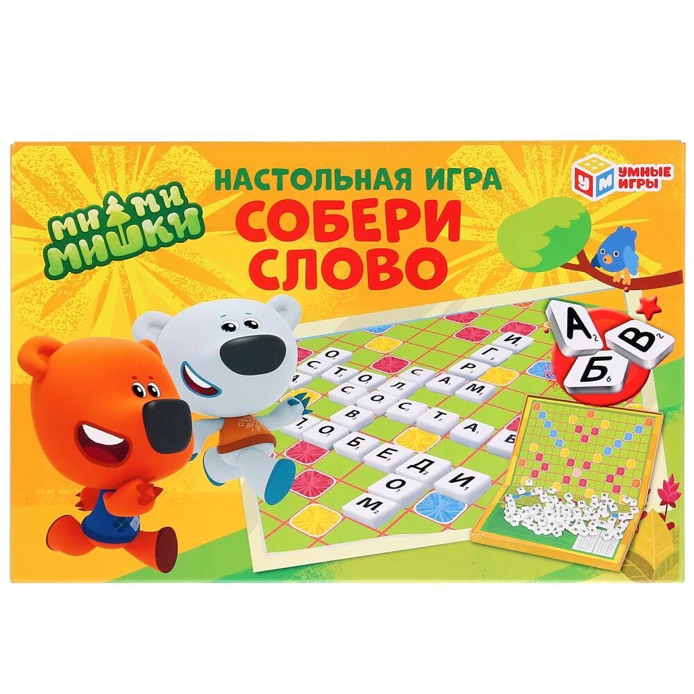 Настольная игра словодел. Собери слово. Ми-ми-мишки. в кор. Умные игры от компании Интернет-магазин игрушек "Весёлый кот" - фото 1