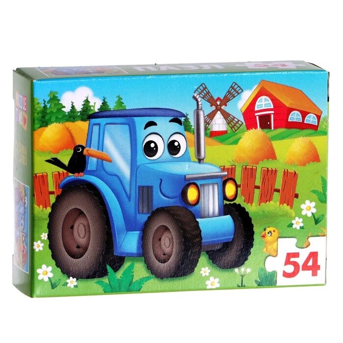 Пазл детский "Весёлый трактор", 54 элемента 7548953 от компании Интернет-магазин игрушек "Весёлый кот" - фото 1