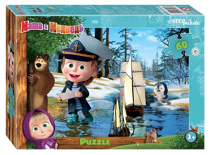 Пазл Step puzzle 60 деталей: Маша и Медведь - 2 (81177) от компании Интернет-магазин игрушек "Весёлый кот" - фото 1