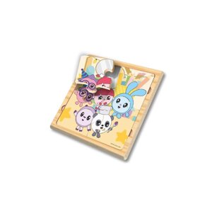 Игрушка деревянная пазл 10*10 см. Малышарики