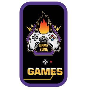 Пенал 2отдел. тканевый торец 190*105мм Game zone