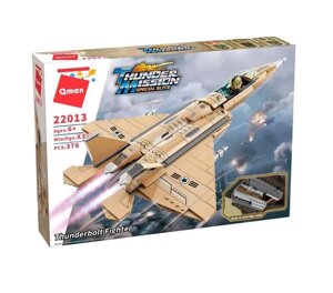 Конструктор "Военный самолет" 376 дет, арт. 22013