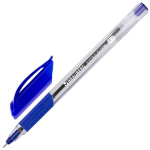 Ручка шариковая масляная с грипом BRAUBERG Extra Glide GT, СИНЯЯ, трехгран,0,7мм, линия 0,35мм, OBP103 арт. 142681