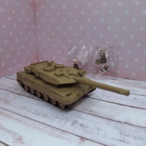 Моделька металл Танк с дымом и фигурками