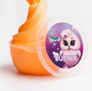 Слайм "Стекло", серия Butter, оранжевый , 200 грамм