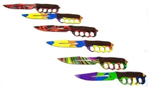 XA-03 Нож "Кастет"плёнка цветная, фанера, 31см..31*5*1 в Орловской области от компании Интернет-магазин игрушек "Весёлый кот"
