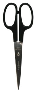 Ножницы INFORMAT 160 мм, с пластиковыми ручками, чёрные