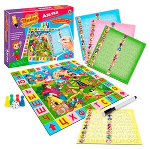 Игра развивающая Серии «Пиши-стирай». Азбука
