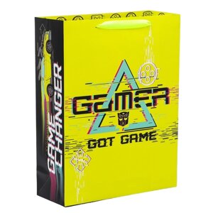 Пакет подарочный "Gamer", Трансформеры, 31х40х11,5 см 7153527
