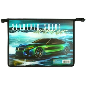 Папка для тетрадей А4 на молнии Car's shine
