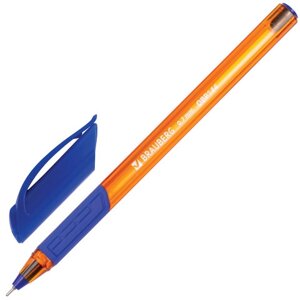 Ручка шариковая масляная Brauberg "Extra Glide GT Tone Orange", СИНЯЯ, узел 0,7 мм, линия письма 0,3 в Орловской области от компании Интернет-магазин игрушек "Весёлый кот"