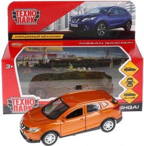 Машина металл "NISSAN QASHQAI" 12см, открыв. двери, инерц, ЗОЛОТОЙ в кор. Технопарк