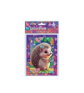 Алмазная мозаика 10*15 см Ёжик (пакет) 700 дет МУЛЬТИ АРТ