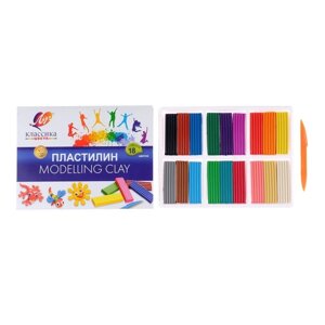 Пластилин Луч КЛАССИКА 18 цв. 360 г ассорти со стеком