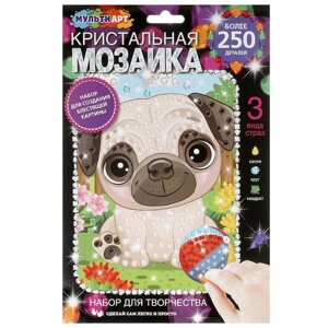 Кристальная мозаика 17*23 см бульдог МУЛЬТИ АРТ