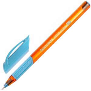 Ручка шариковая масляная с грипом BRAUBERG Extra Glide GT Sky Blue, СВЕТЛО-СИНЯЯ, 0,7 мм узел,144074