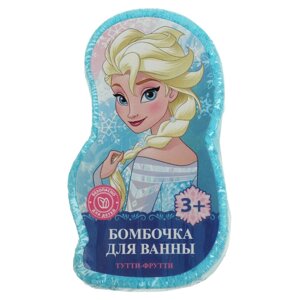 Бомбочка для ванн в форме героя снежная принцесса, тутти-фрутти