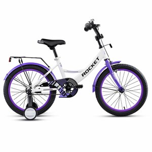 Велосипед 18" Rocket Gem, цвет белый/фиолетовый