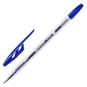 Ручка шариковая BRAUBERG "ULTRA", СИНЯЯ, узел 1мм, чернила ГЕРМАНИЯ, наконечник ШВЕЙЦАРИЯ, 143558