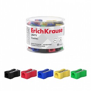 Точилка пластиковая ErichKrause Unity, Classic, ассорти