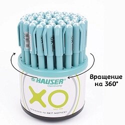 Ручка шар. синяя XO корпус матовый ассорти HAUSER уп50