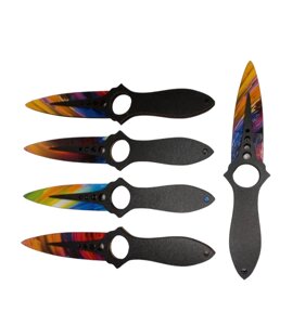 Нож "Кунай" 24см, фанера, в ассорт., арт. XA-74