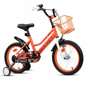 Велосипед 16" Rocket Basic, цвет коралловый