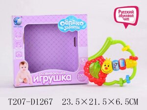 Развивающая игрушка на батарейках "Гусеница" свет, звук, арт. T207-D1267
