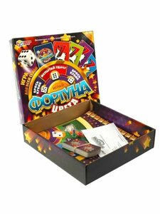 Умные Игры Фортуна. Цвета (игровое поле, карты, фишки, кубик, правила, в коробке, от 6 лет)