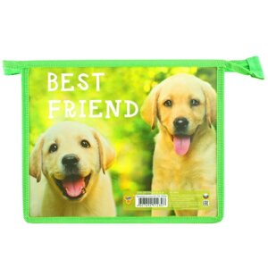 Папка для тетрадей А5 на молнии Best friend
