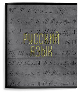 Тетрадь 48 л. А5 лин. скреп. Schoolformat ЭСТЕТИКА ПРЕДМЕТОВ Рус. язык мел. карт. запечатка форзаца, твин-лак