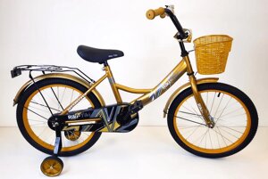 Велосипед двухколесный детский ТМ Riki-Tiki , модель BORDO , диаметр колеса 16", золотой