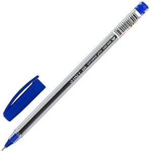 Ручка шариковая масляная STAFF Basic "OBP-306", синяя, игольчатый узел 0,7 мм, линия письма 0,35 мм, 143009