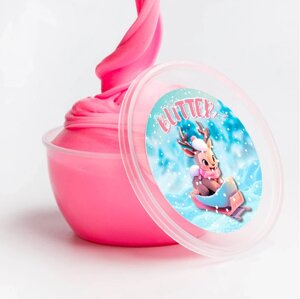 Слайм «Стекло», серия Butter, розовый цвет, 200г