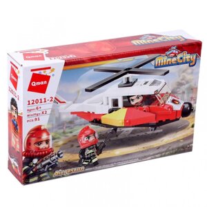Конструктор QMAN 12011-2 Пожарный вертолёт