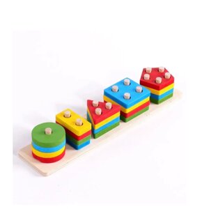 Сортер для малышей деревянный геометрические фигуры игрушки