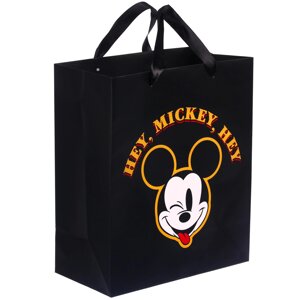 Пакет ламинированный вертикальный, "Hey Mickey Hey" Микки Маус, 23х27х11 см в Орловской области от компании Интернет-магазин игрушек "Весёлый кот"