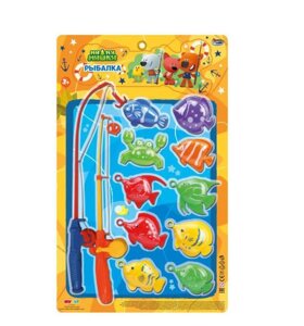 Игра рыбалка "Ми-ми-мишки" магнит, крючки. блист. 50*31*5см. ИГРАЕМ ВМЕСТЕ
