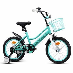 Велосипед 16" Rocket Basic, цвет бирюзовый