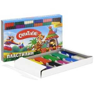 Пластилин Creativiki 12 цв. 180 г