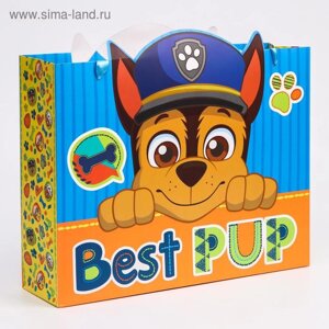 Пакет ламинированный горизонтальный, 31 х 40 х 11 см "Best pup", Щенячий патруль в Орловской области от компании Интернет-магазин игрушек "Весёлый кот"