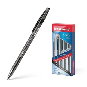 Ручка гелевая ErichKrause R-301 ORIGINAL GEL 0,5 мм черный 12 шт в упаковке