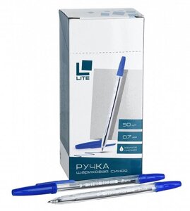 Ручка шариковая LITE 51 синяя, конусовидный наконечник, 0,7 ммуп 50
