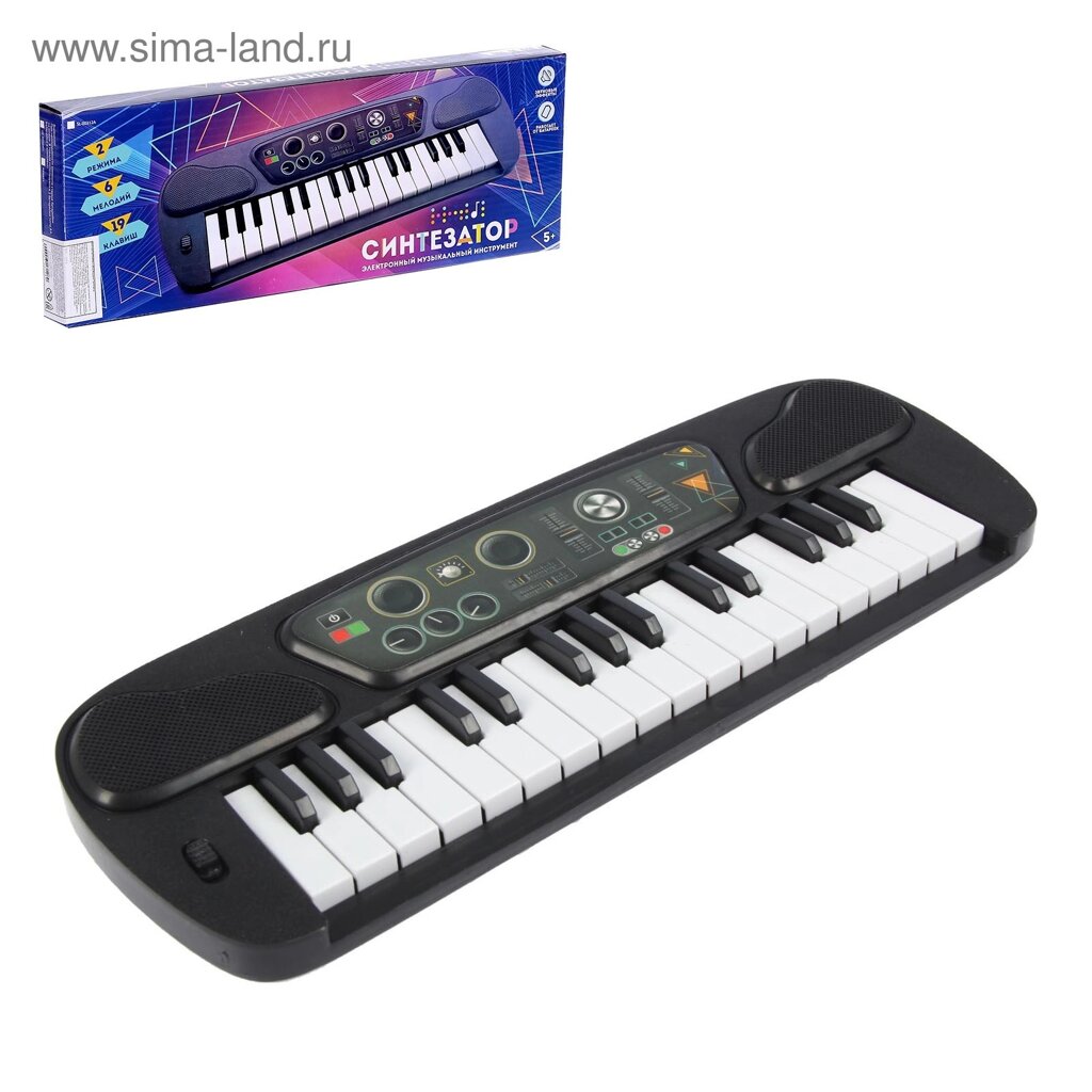 Синтезатор «Музыкант», 19 клавиш от компании Интернет-магазин игрушек "Весёлый кот" - фото 1