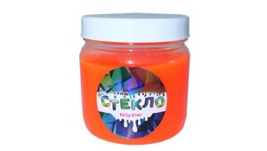Слайм *Стекло* серия Party Slime, оранжевый неон, 400 гр