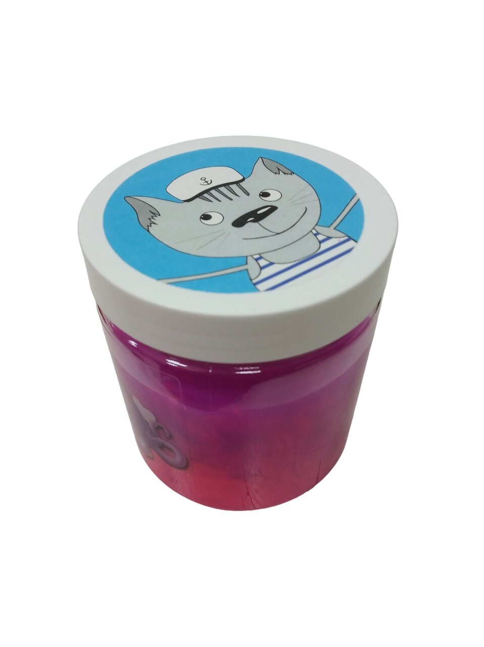 СТМ Слайм "Стекло" Медуза 400 грамм фиолетовый/розовый неон от компании Интернет-магазин игрушек "Весёлый кот" - фото 1