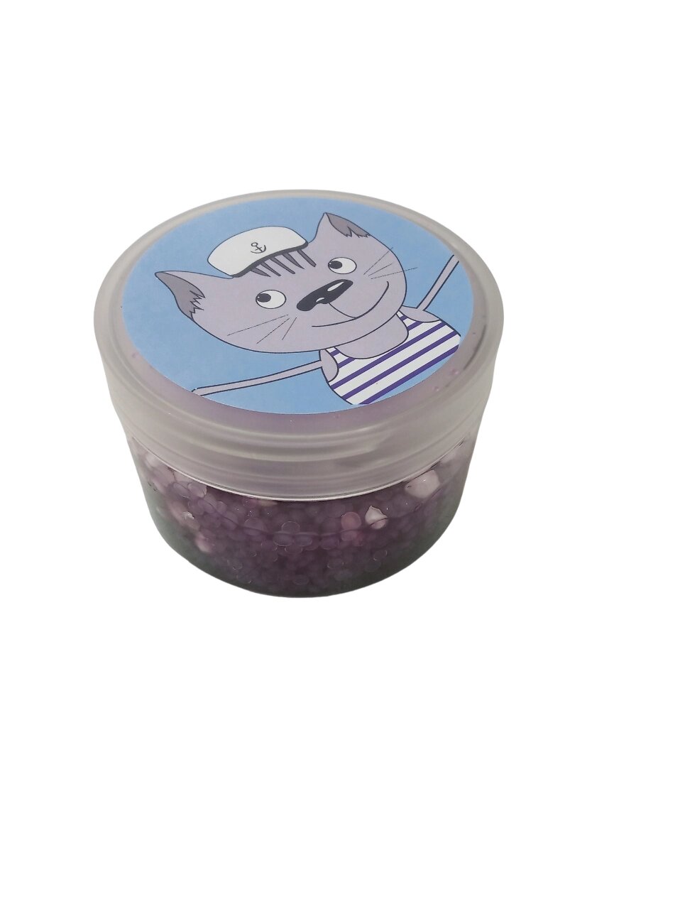 СТМ Слайм "Стекло", WOW с шариками, Фиолетовый, 150 грамм от компании Интернет-магазин игрушек "Весёлый кот" - фото 1